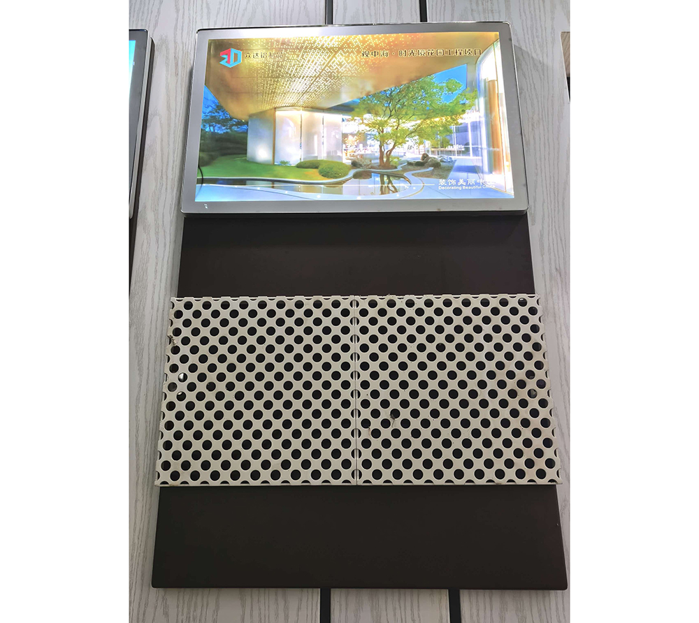 Perforated aluminum veneer