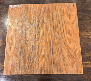 Wood grain aluminum veneer